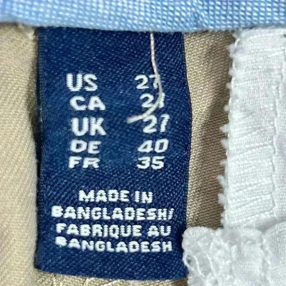 Lands' End Men's Beige Chino Pants Size 21 Straight Leg Solid - Picture 6 of 8